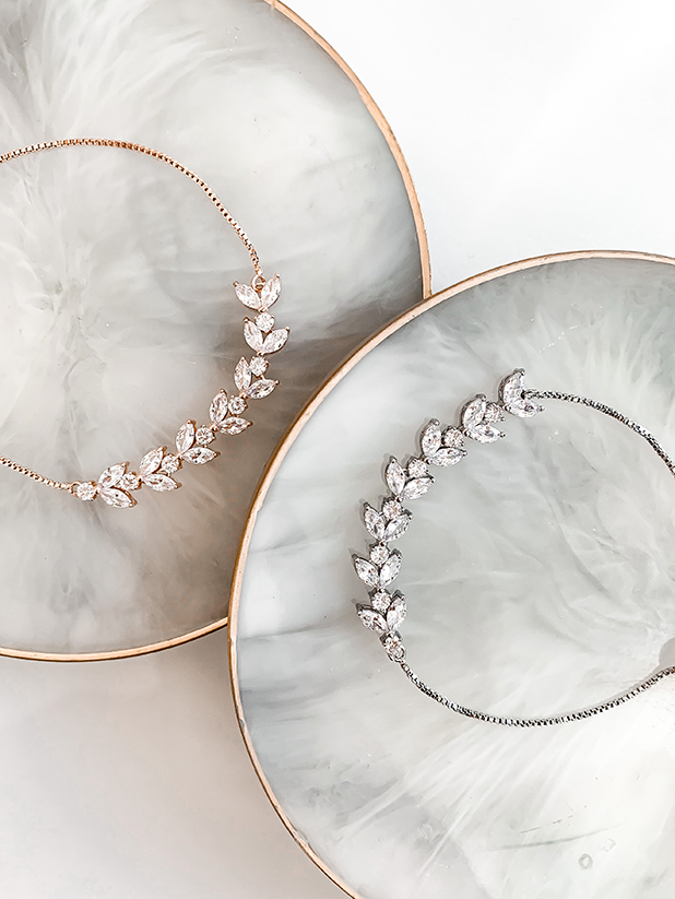 KYLIE - Crystal Adjustable Bracelet | Wild Laurel Bridal Accessories